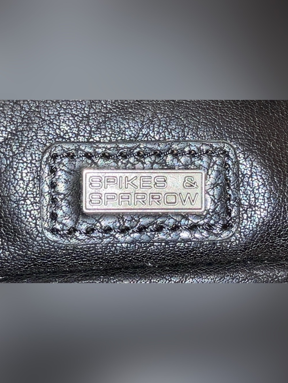 SPIKES & SPARROW LEATHER HIP BAG - OREGON - BLACK - Picture 7 of 15